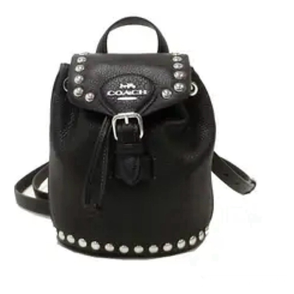 🖤Coach Amelia Leather Backpack with Rivets CMO41 🖤🦌 MSRP $450 - Picture 7 of 9
